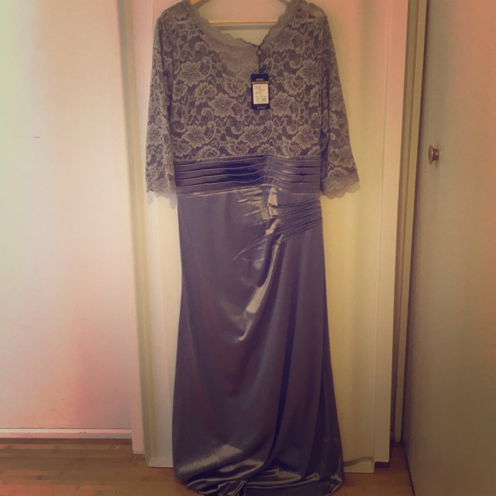 MIUSOL Silver formal dress